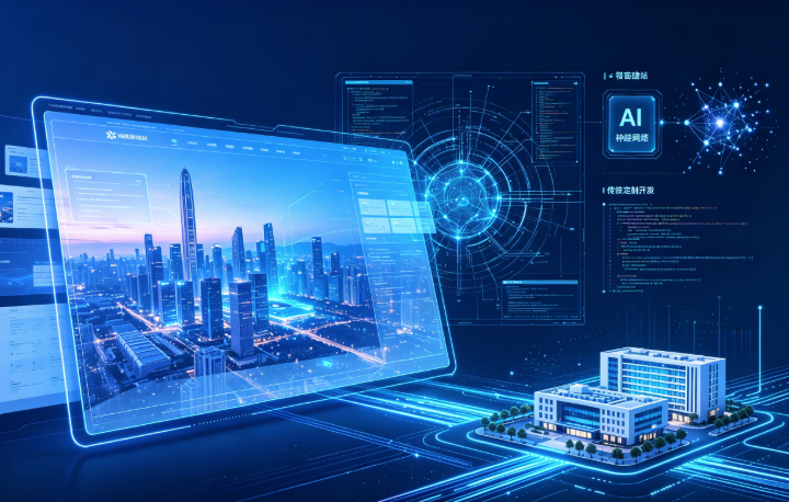 AI生成式建站 vs 传统定制开发：2026年深圳企业究竟该怎么选？